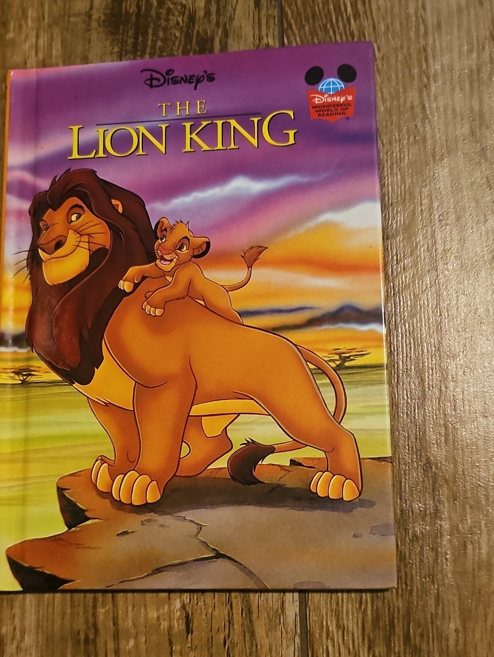Disney The Lion King Hardcover - Purple, Yellow & Orange Cover